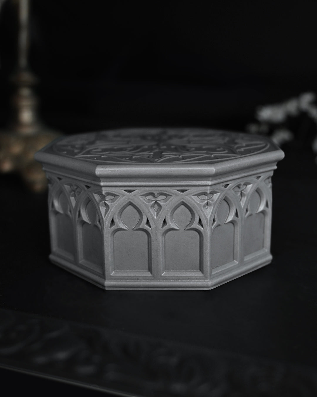 Gothic Altar Candle Holder - GRAY